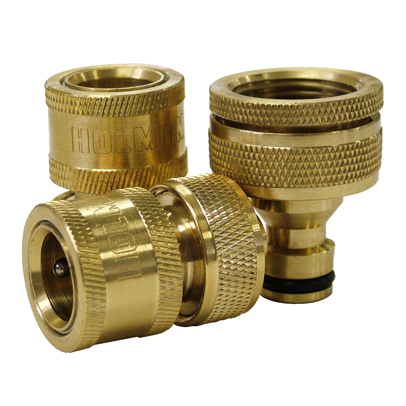 12mm Brass Hose Connector Set Holman Industries
