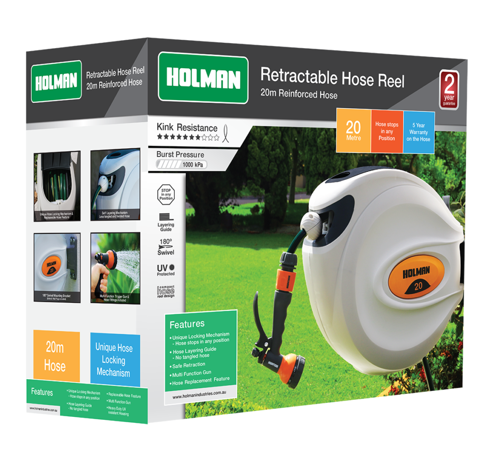 HOLMAN 1120H retractable hose reel 20m box Holman Industries