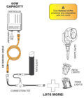 1M AND 2M WARM WHITE EXTENSION CABLE