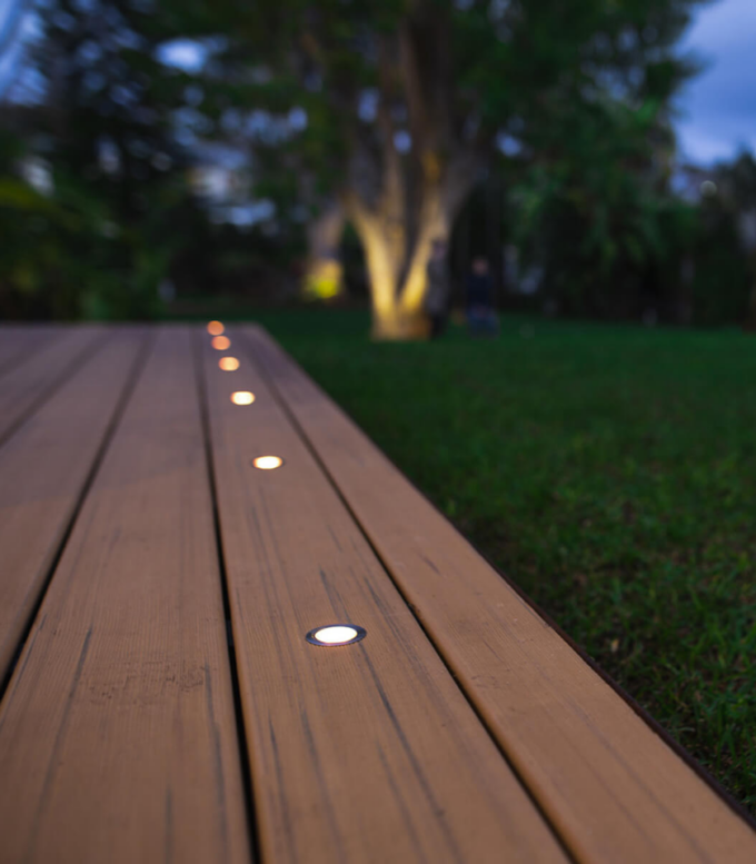 30mm Warm White Deck Lights