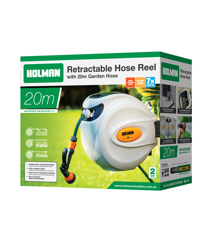 1120H 20m Retractable Hose Reel Packaging