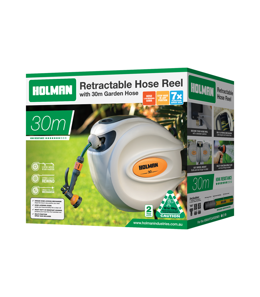 1130H 30m Retractable Hose Reel Packaging 1130H 30m Retractable Hose Reel Packaging