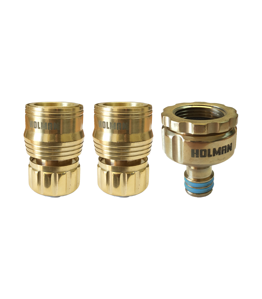 12mm Brass Hose Connector Set Holman Industries