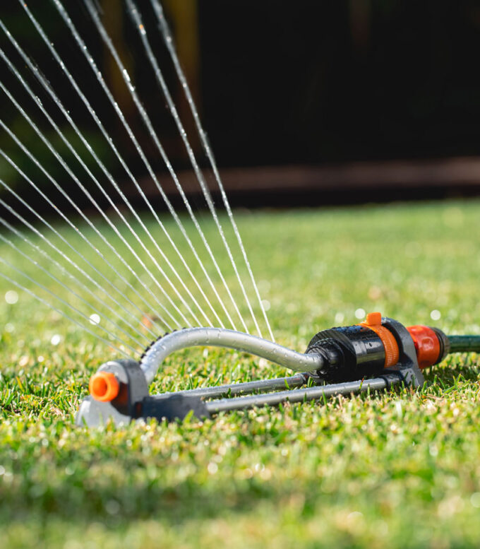 18-jets Oscillating Lawn Water Sprinkler Garden Grass Watering Pipe Hose UK 