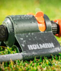 oscillating sprinkler close up