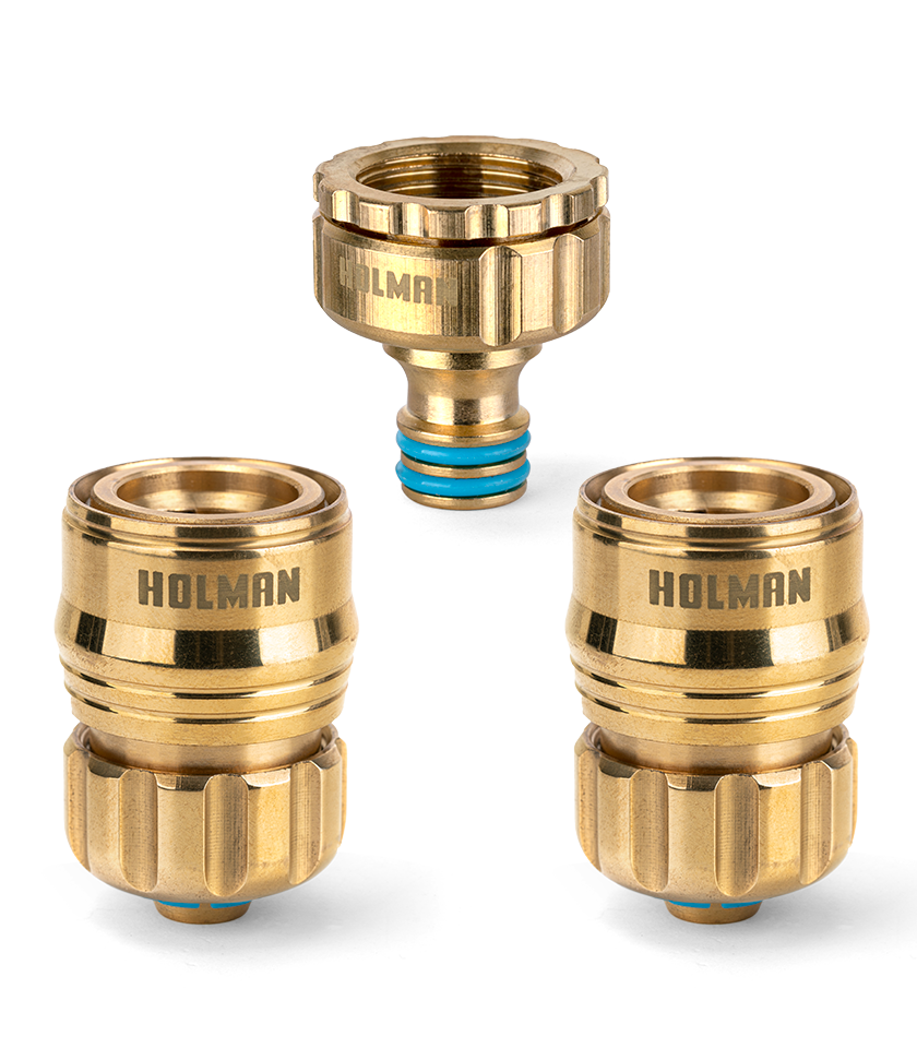 ⌀12mm Brass Hose Connector Set - Holman Industries