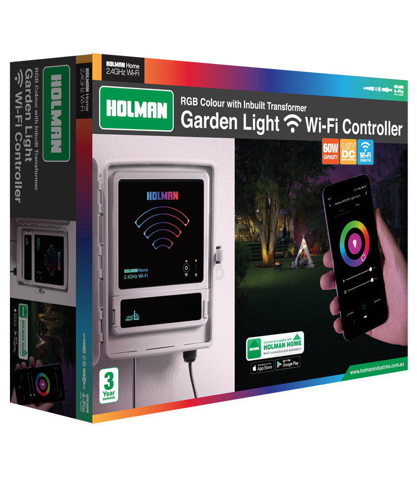 CLXRGB60 RGB Colour Wi-Fi Garden Light Controller Packaging Front