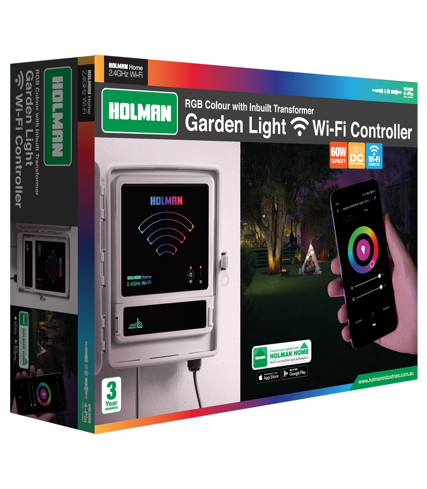 CLXRGB60 RGB Colour Wi-Fi Garden Light Controller Packaging Front