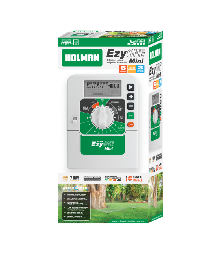 EzyOneMini 6 Station Indoor Irrigation Controller Holman Industries