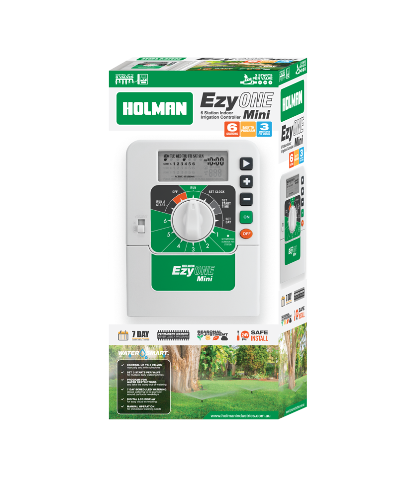 EzyOneMini 6 Zone Indoor Irrigation Controller EzyOneMini 6 Zone Indoor Irrigation Controller