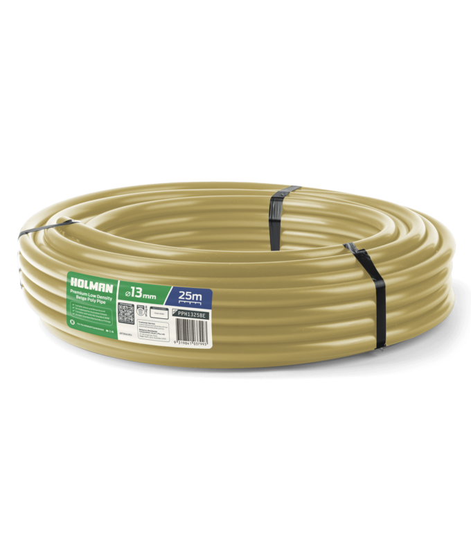 13mm x 25m Poly Pipe (Beige)