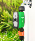 Holman WX1 Wi-Fi Tap Timer installed on tap outlet