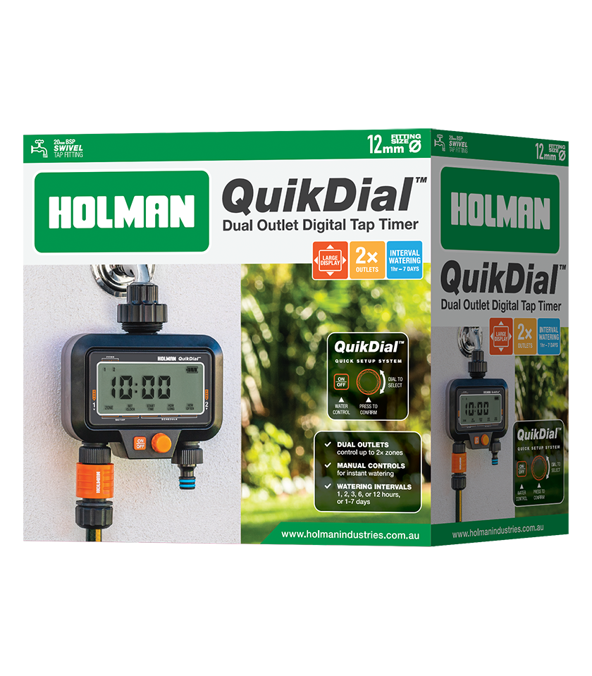 Details about   Holman 2 Hour Dual Outlet Tap Timer 2 Independently timed outlets Manual automat 