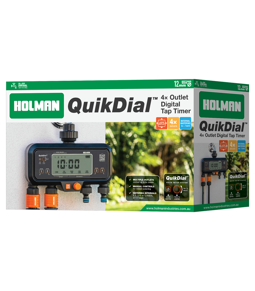 CO6004 QuikDial 4 Outlet Tap Timer Packaging Cutout CO6004 QuikDial 4 Outlet Tap Timer Packaging Cutout