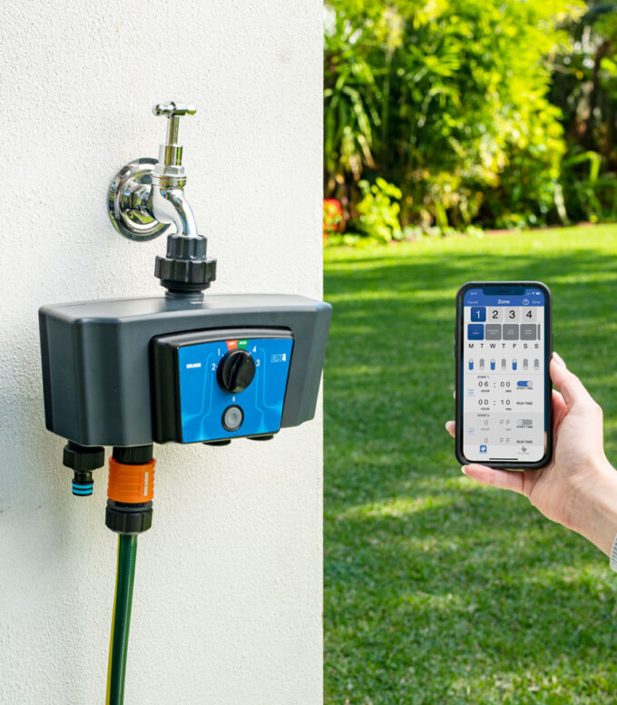 BX4 4x Outlet Bluetooth® Tap Timer Simple Watering Holman Industries
