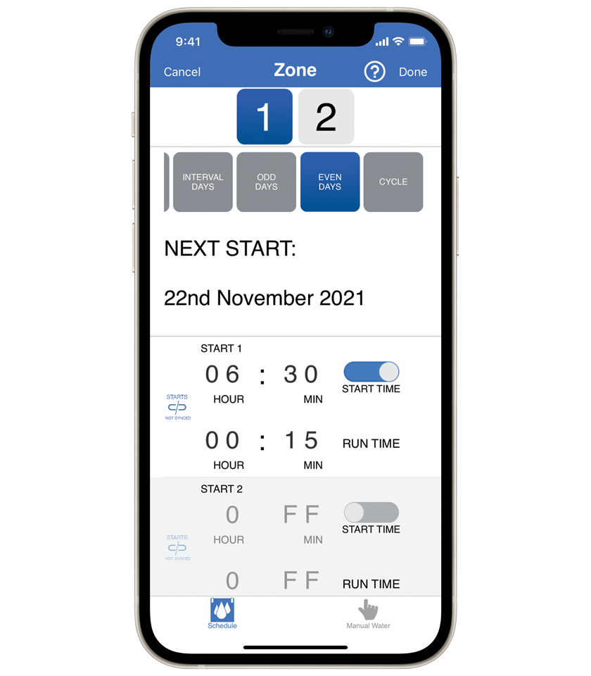 CO3112 BX2 Dual Outlet Bluetooth Tap Timer Mobile iGardener CO3112 BX2 Dual Outlet Bluetooth Tap Timer Mobile iGardener