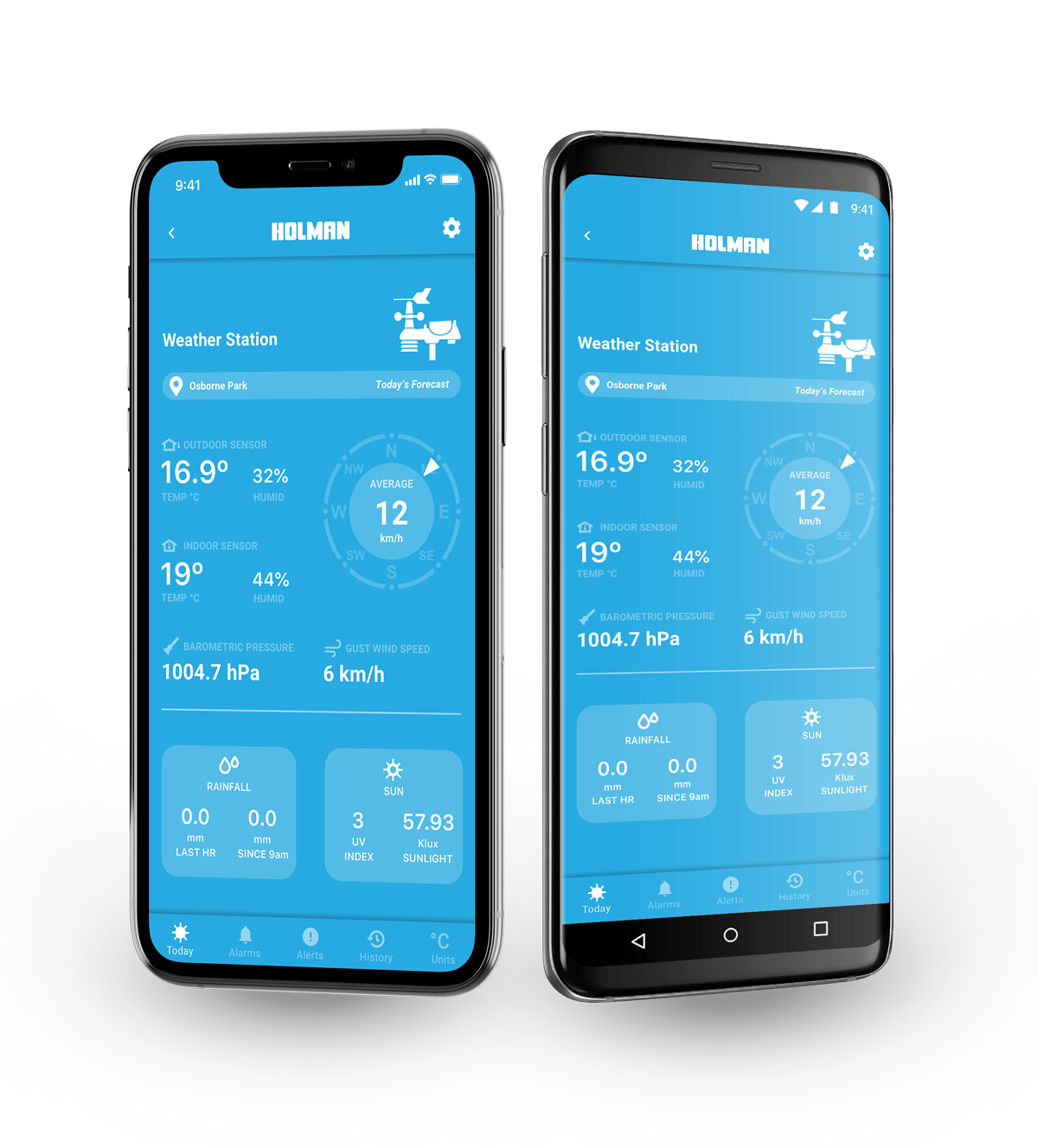 Helios Weather Station iPhone and Android App