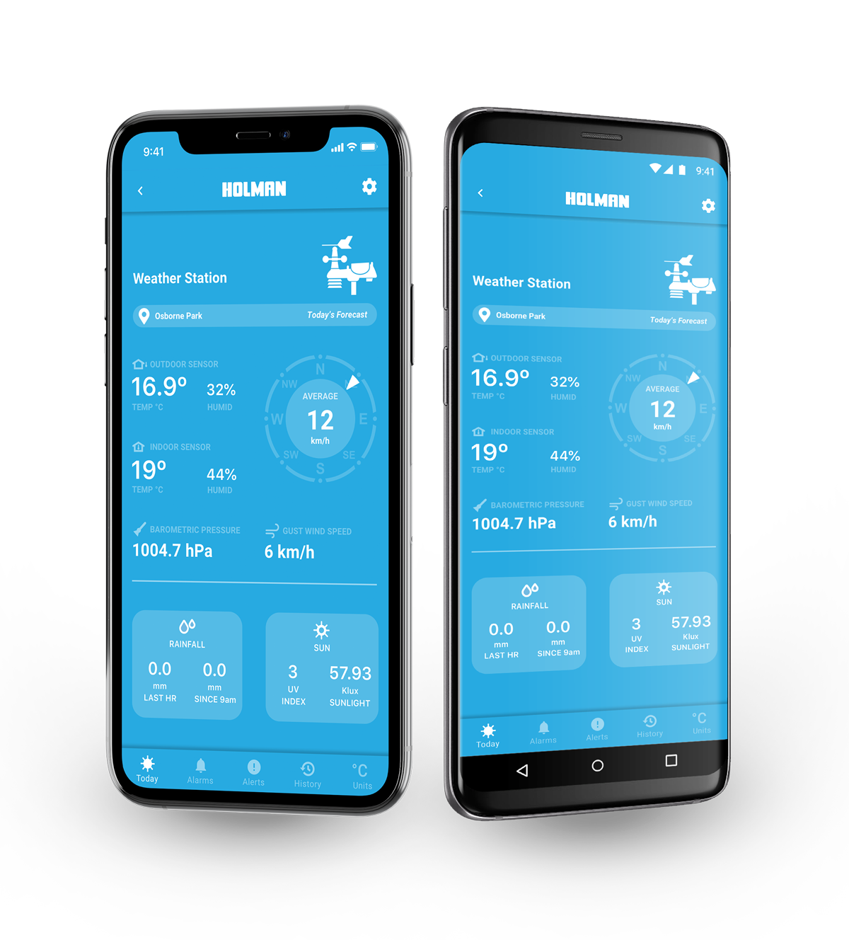 Helios Weather Station iPhone and Android App