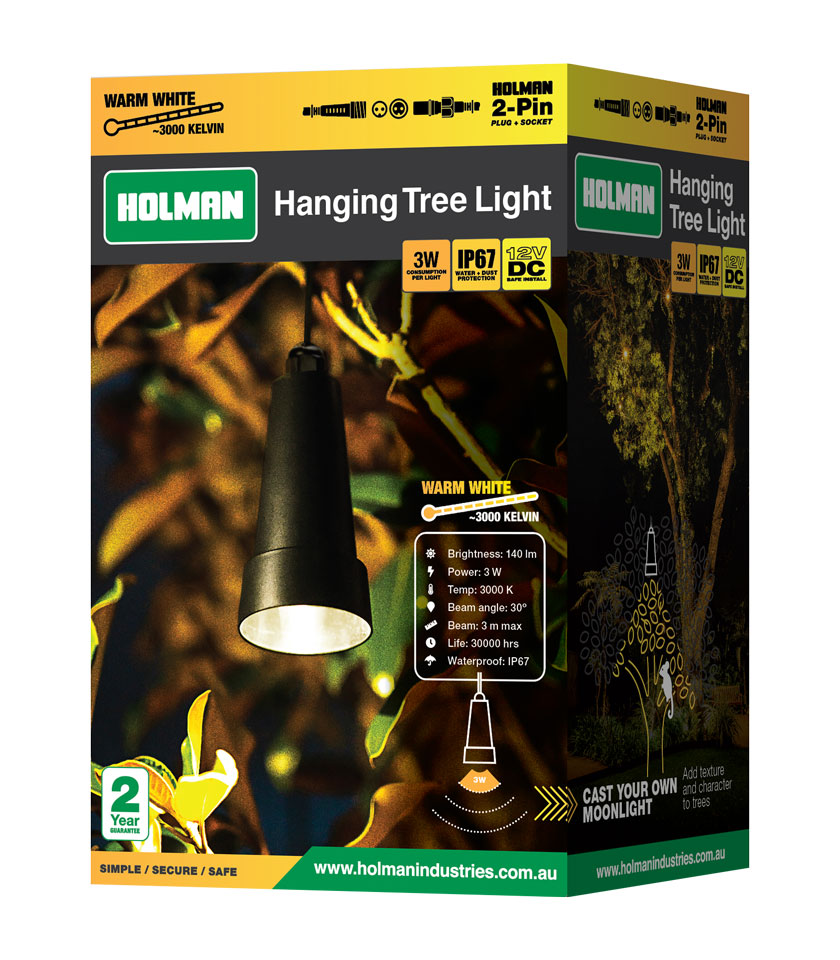 PTLW433 Warm White Hanging Tree Light Packaging