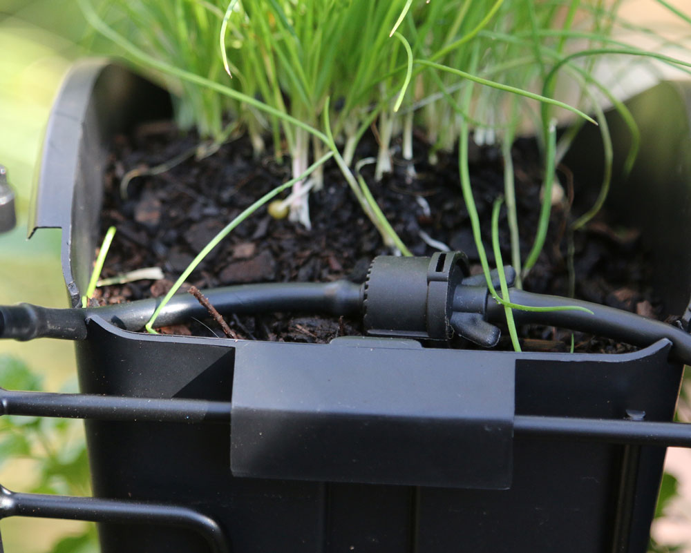 watering mobile greenwall