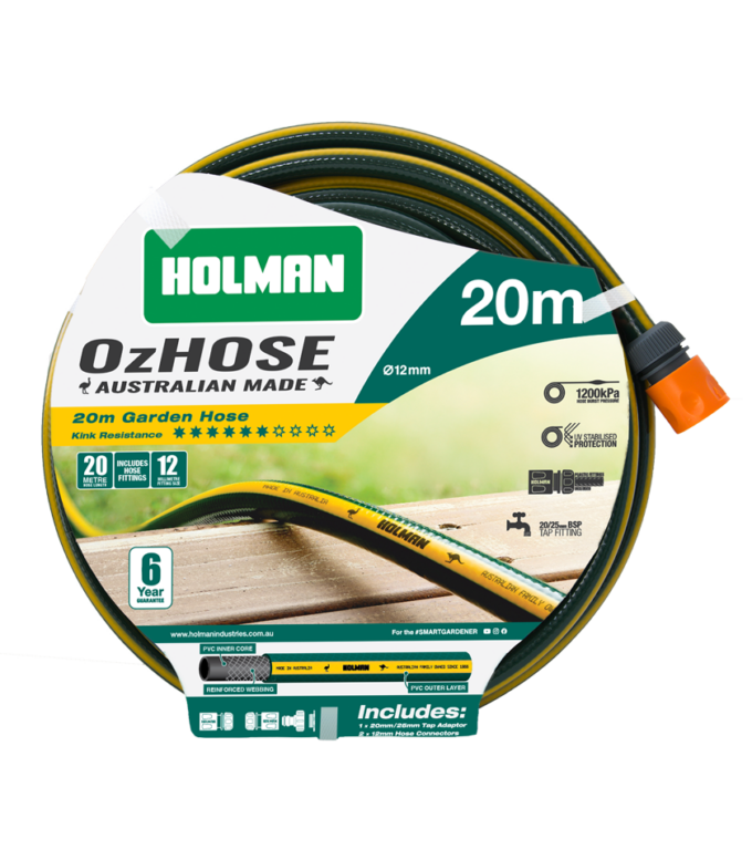 OZH1220F 12mm x 20m OzHose Australian Made Garden Hose