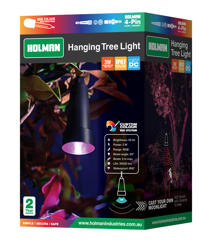 PTLRGB433 RGB Colour Hanging Tree Light Packaging