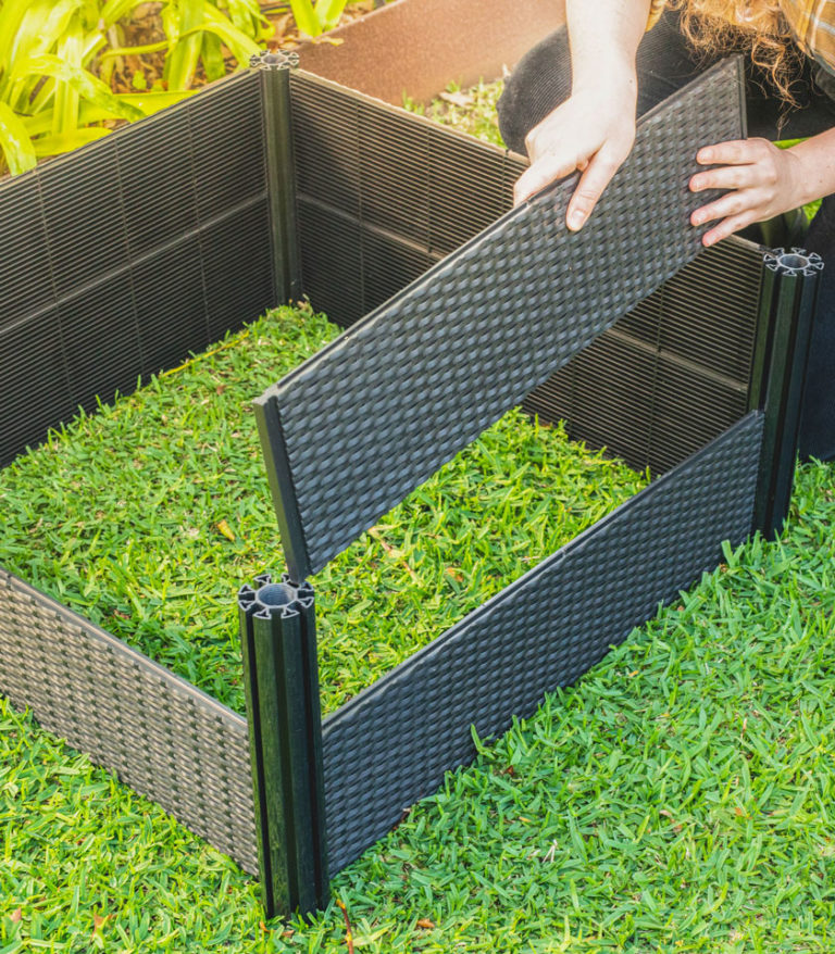 1200 × 600 × 300mm Rattan Raised Garden Bed Holman Industries