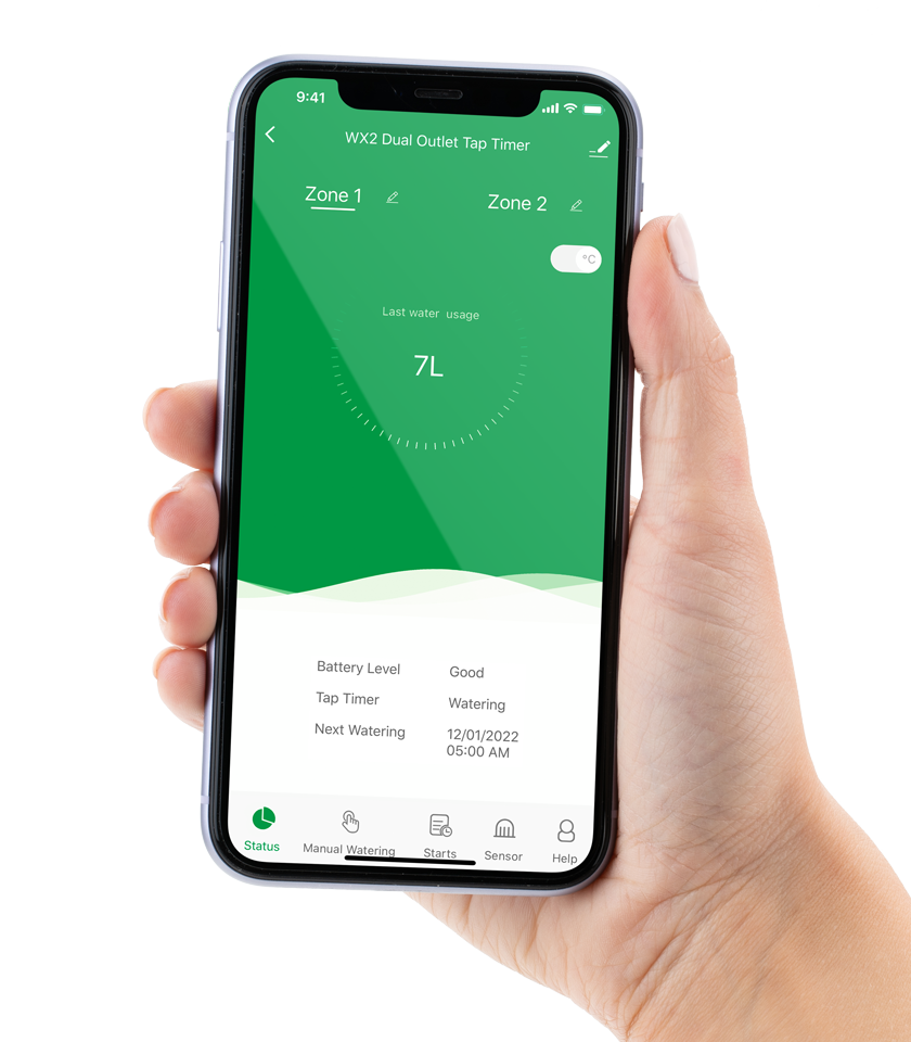 WX2 Tap Timer Holman Home App WX2 Tap Timer Holman Home Water Usage