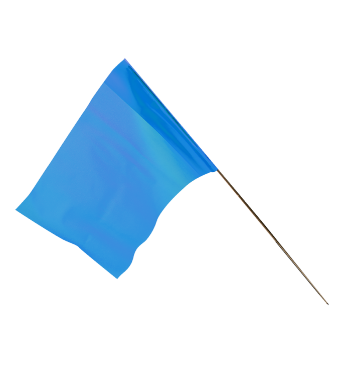 4518BG Blue Glo Marker Flag