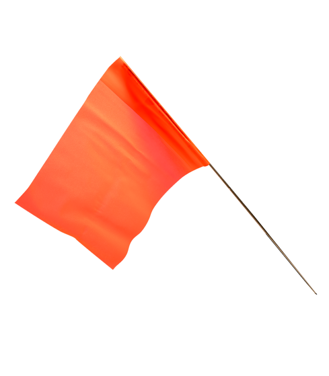 4518OG Orange Glo Marker Flag