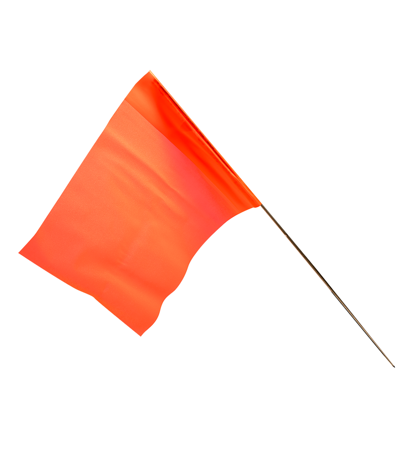 4518OG Orange Glo Marker Flag