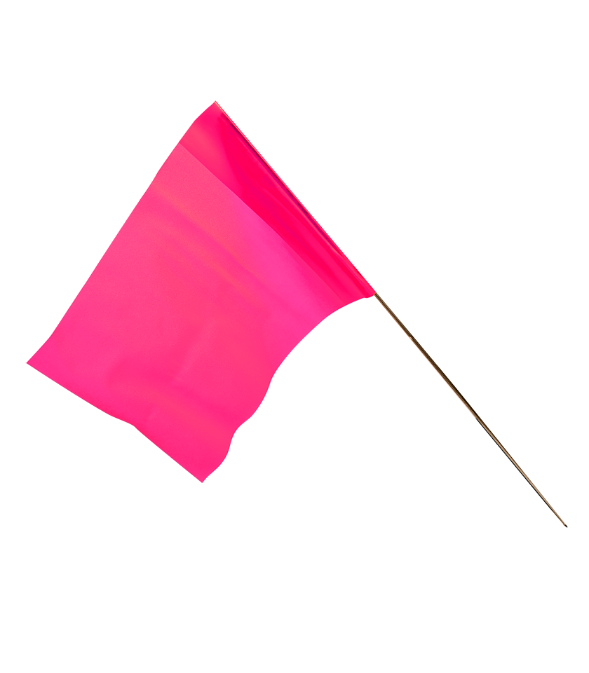 4518PG Pink Glo Marker Flag