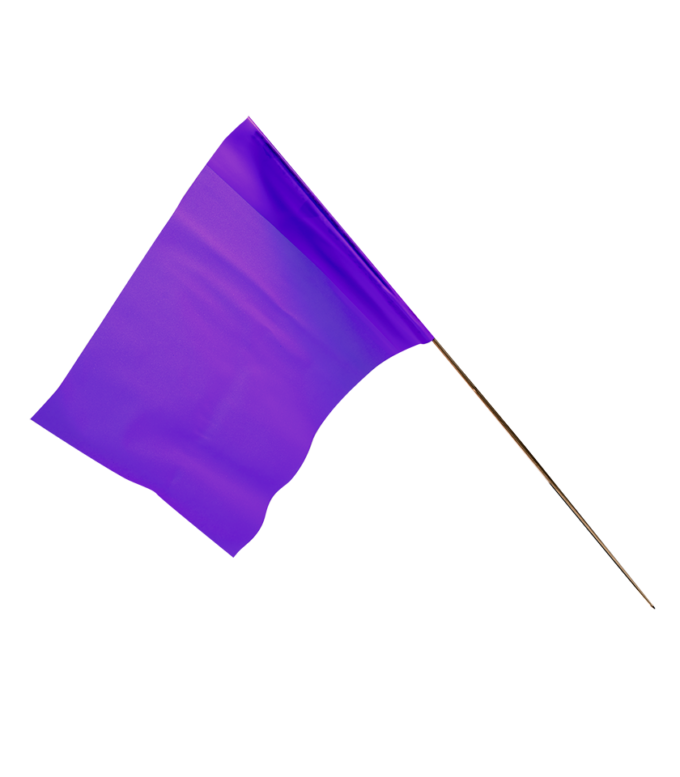 4518PP Purple Glo Marker Flag