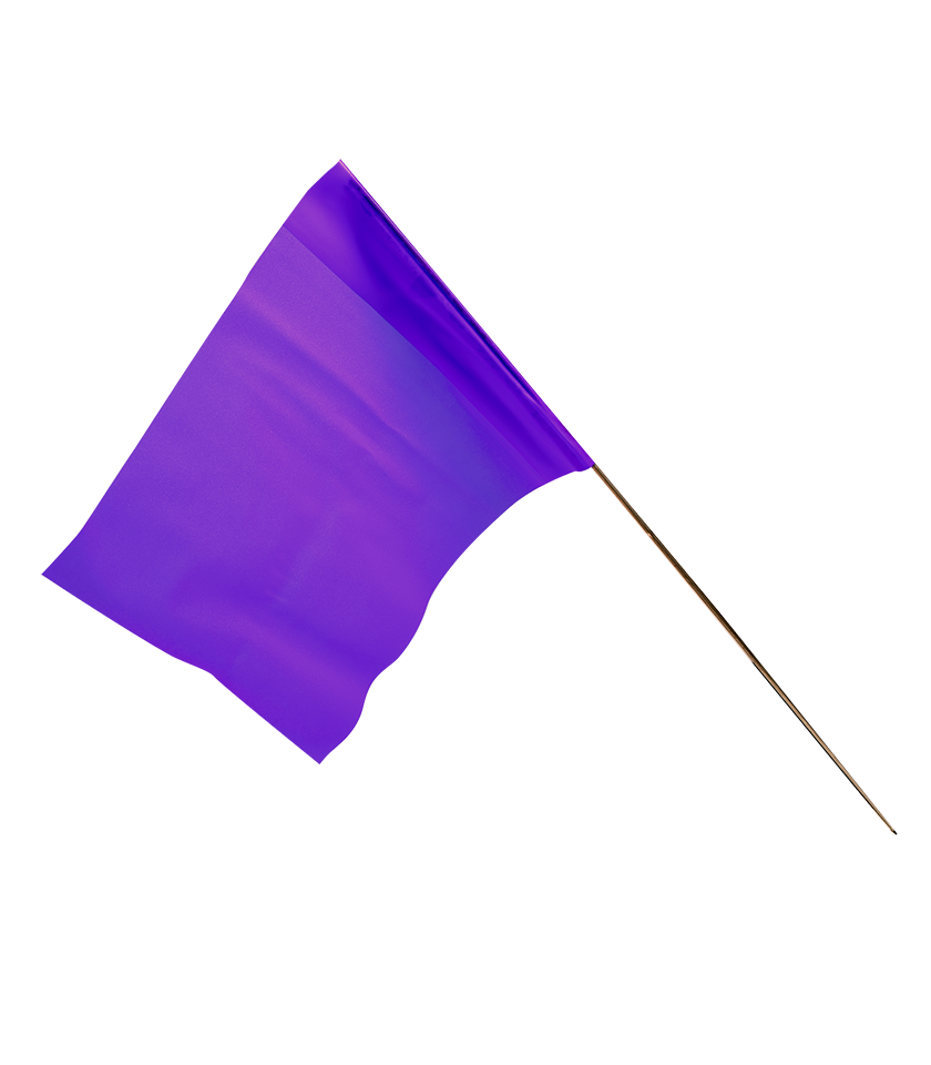 4518PP Purple Glo Marker Flag