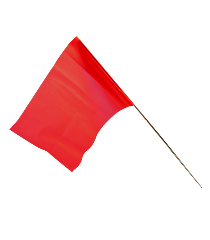 4518RG Red Glo Marker Flag