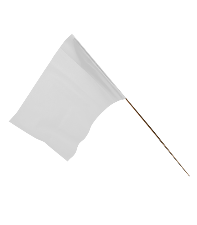 4518W White Glo Marker Flag