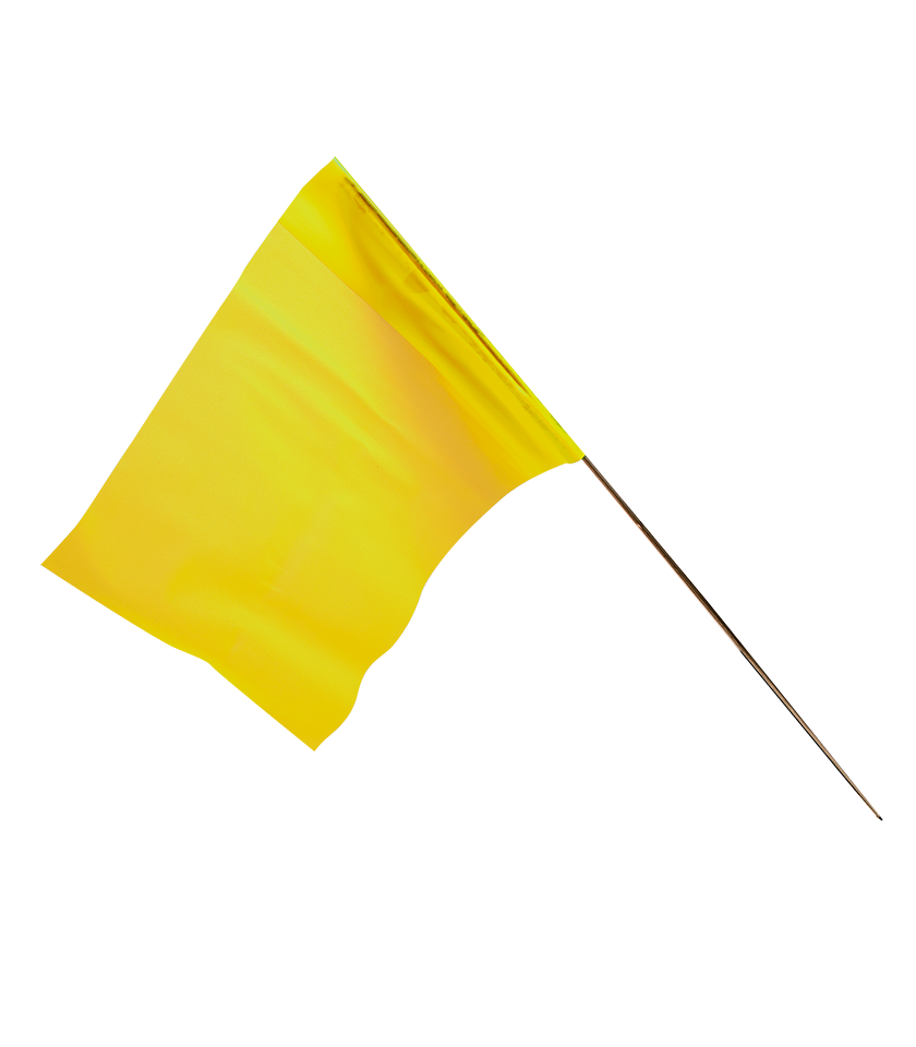 4518YG Yellow Glo Marker Flag