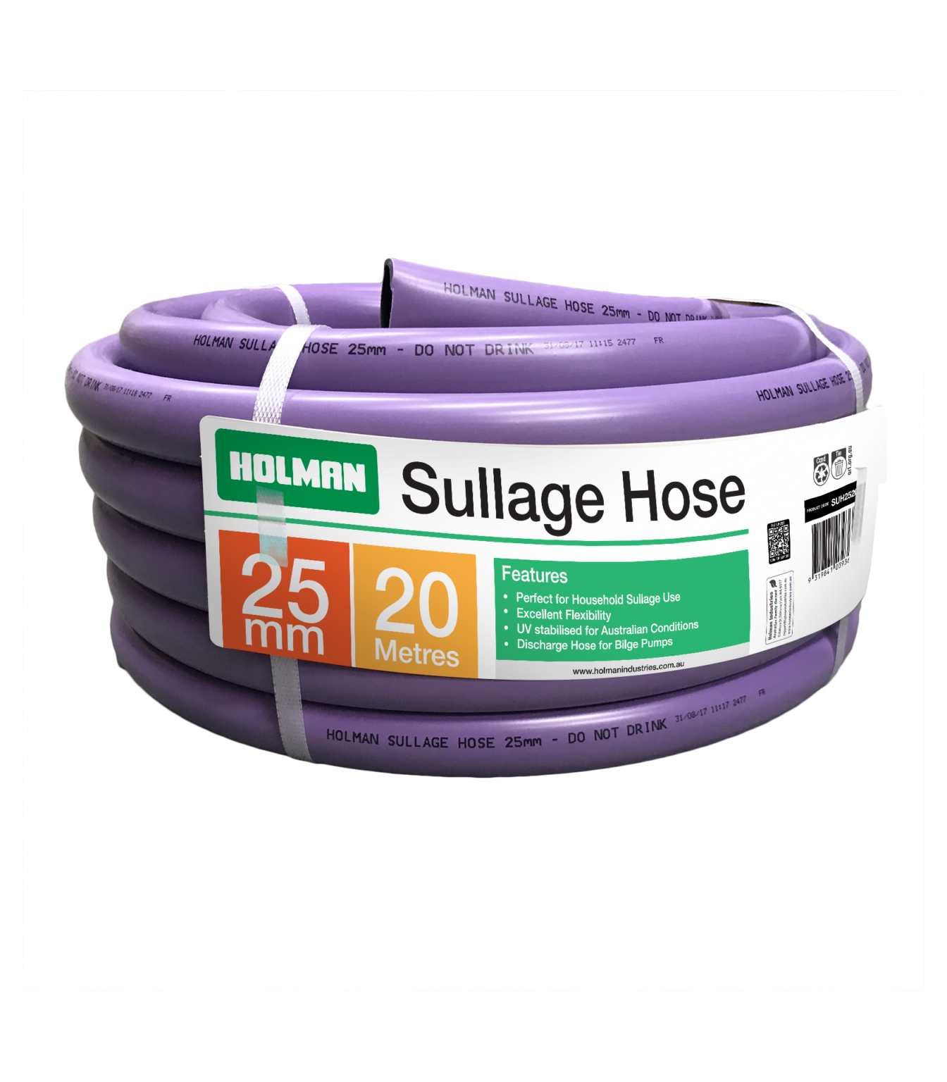 25mm × 20m Sullage Hose Holman Industries