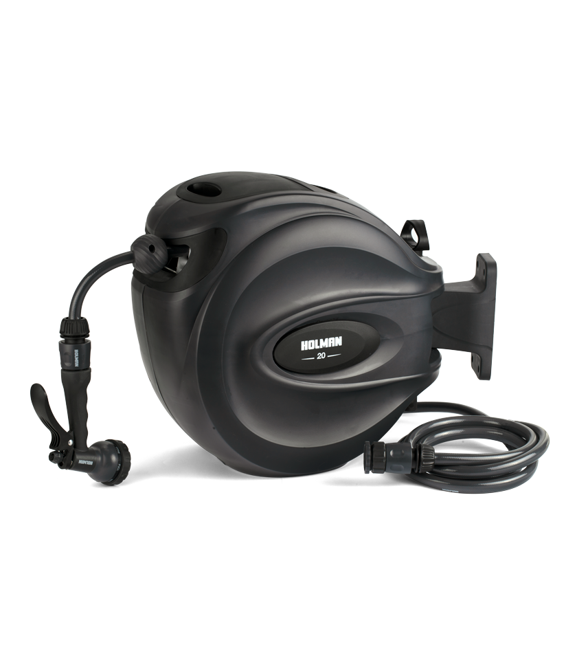 20m Retractable Hose Reel—Charcoal - Holman Industries