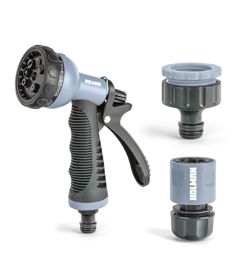 12mm ColourDip™ Spray Gun and Connector-Set — Asphalt