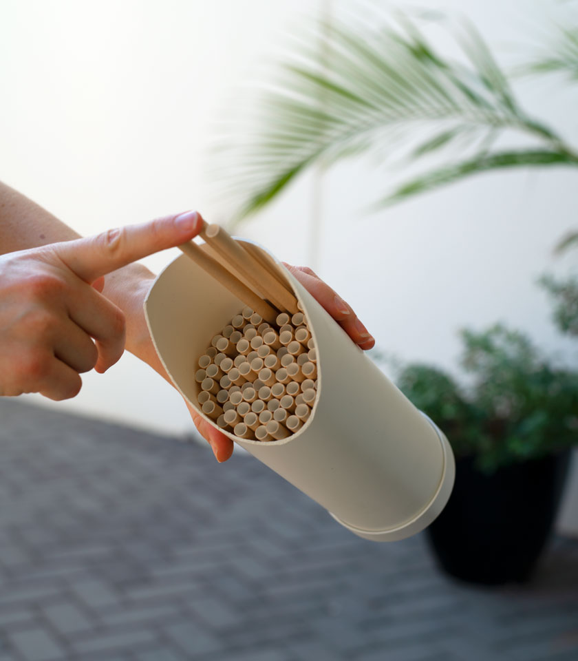 diy bee hotel Step 3