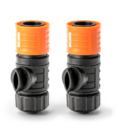 6513 Grip'n'Lock 12mm Flow Control Hose Connector set Twin Pack