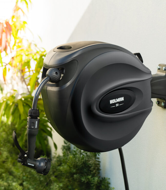 20m Retractable Hose Reel—Charcoal Holman Industries