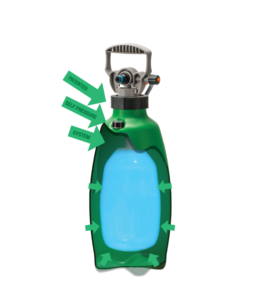 EzySpray 3L Pump-Free Garden Sprayer EzySpray 3L self pressurising tank cutout