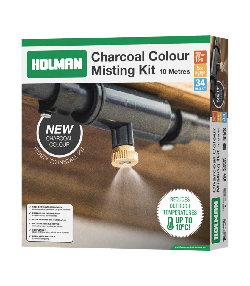 10 metre charcoal misting kit packaging