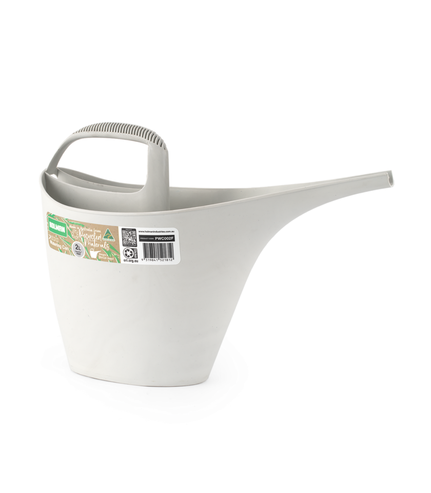 PWC002F Cutout 2023 V1 WEB 2 Litre ECO Watering Can Frost with packaging sticker