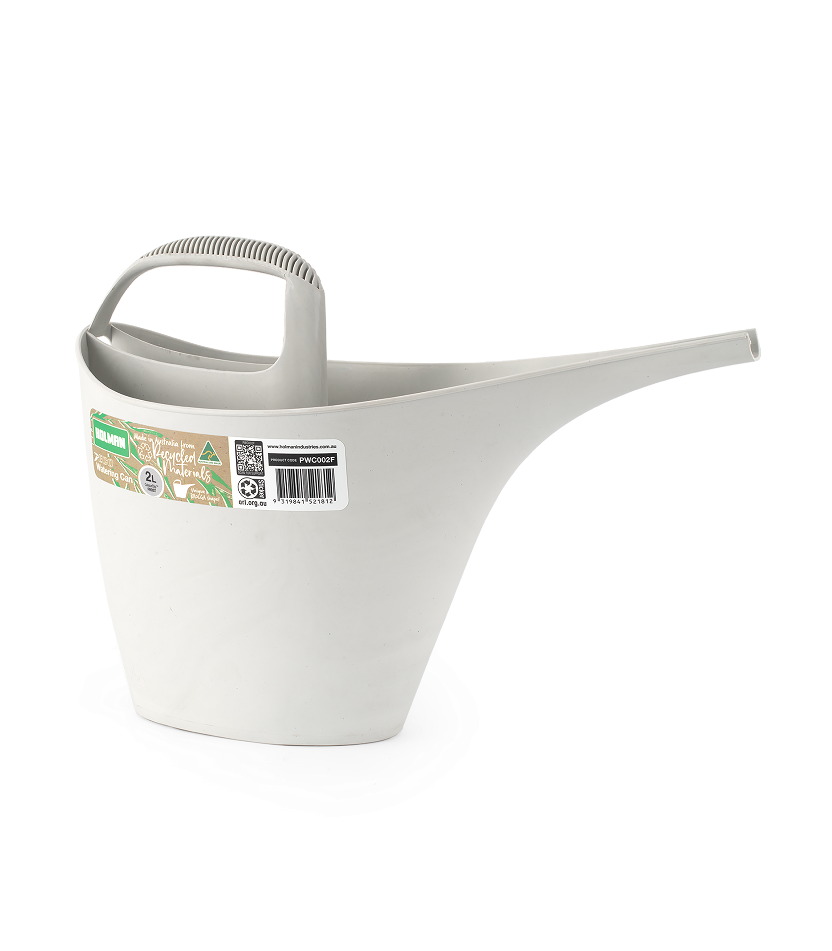 2 Litre ECO Watering Can Frost with packaging sticker