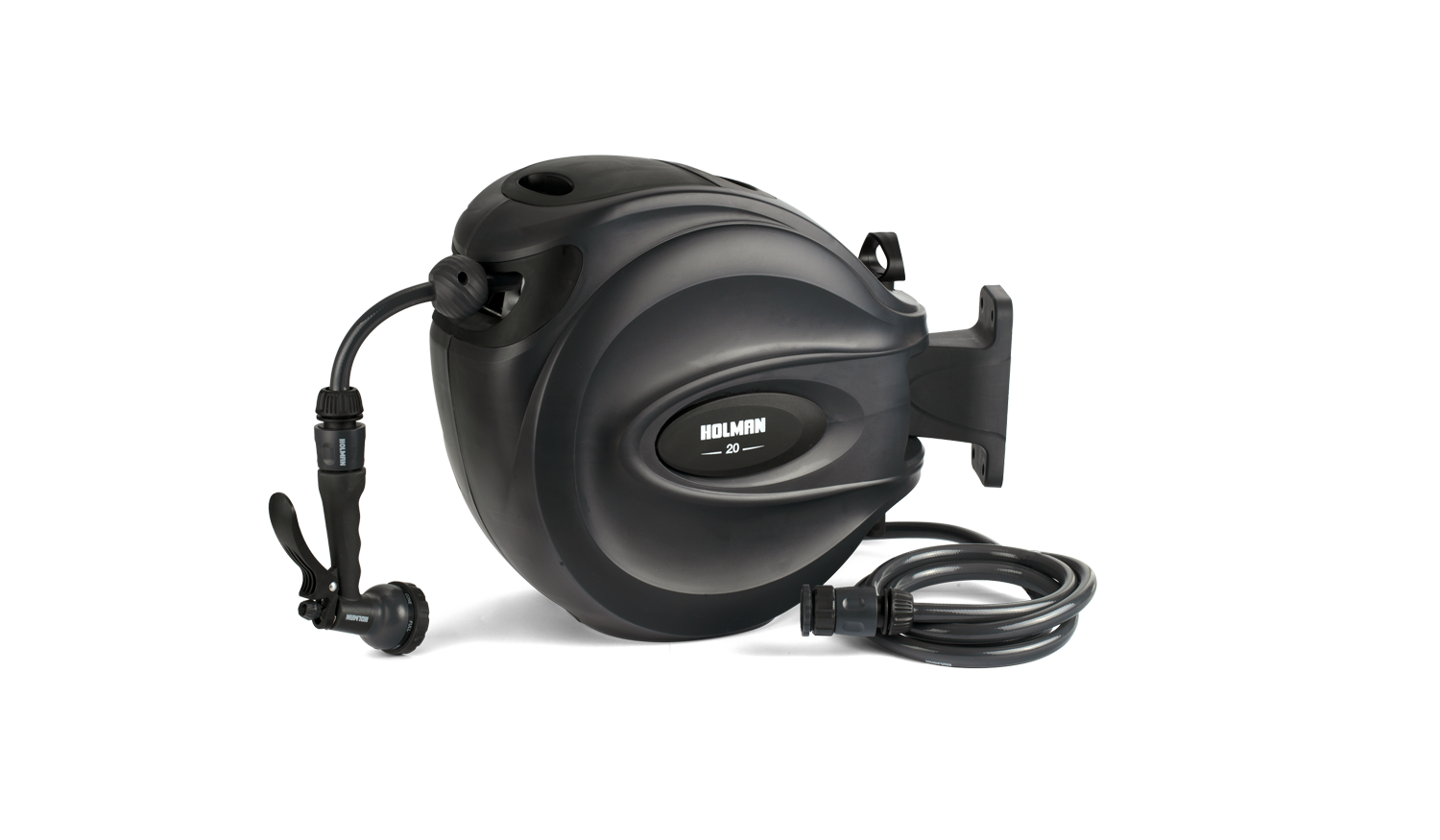 20m Retractable Hose Reel—Charcoal - Holman Industries