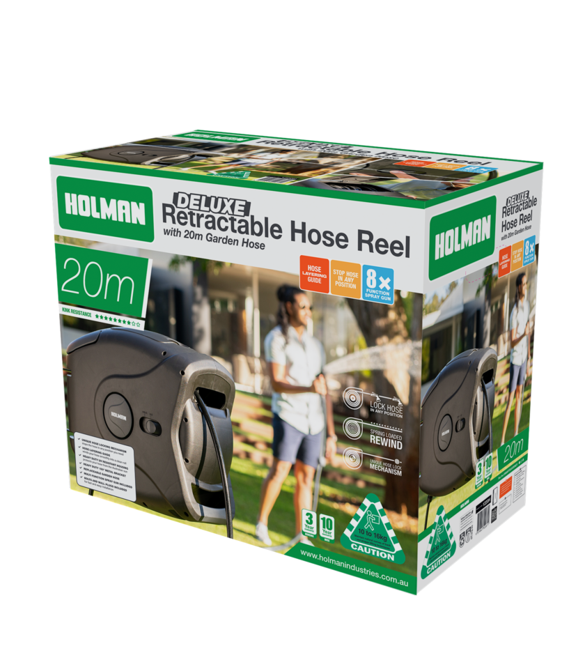 20m Deluxe Retractable Hose Reel Holman Industries