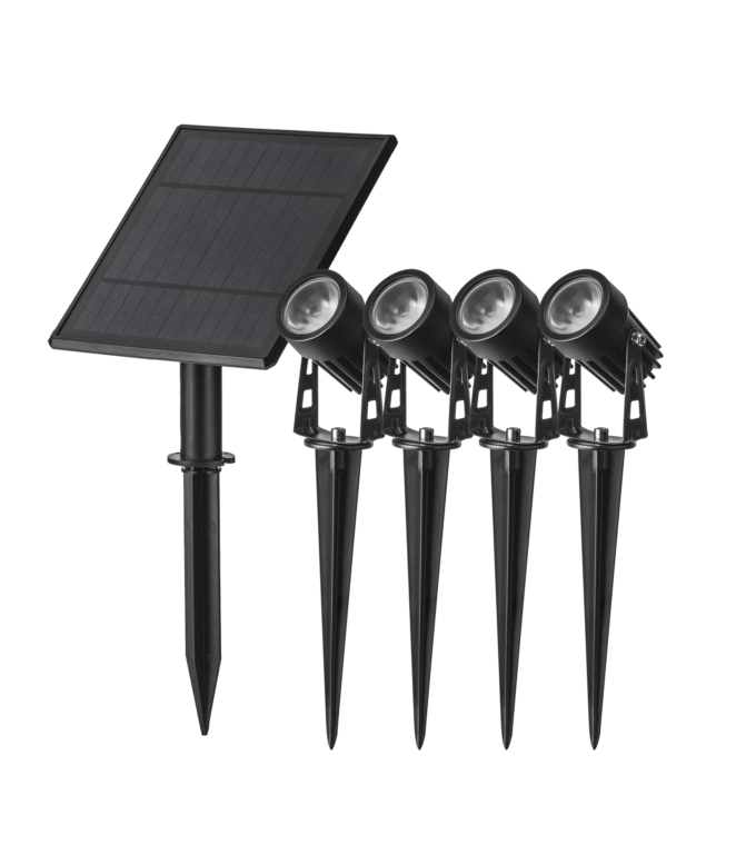 Bluetooth Spotlight Kit with Solar Panel